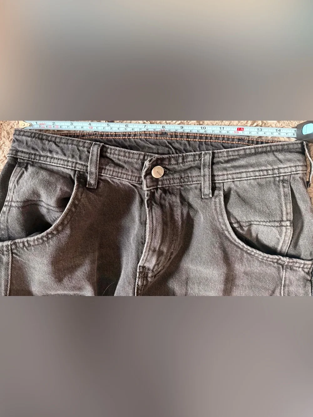Free People Loren High Rise Carpenter Barrel Jeans Black
